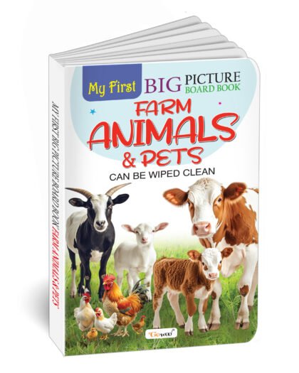My First Big Picture Board Book Farm Animals & Pets : Fun educational books for toddlers, Learning book for preschoolers, Picture board book for kids, Montessori learning book for toddlers