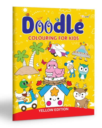 Doodle Colouring for kids - Yellow Edition : Creative colouring book for young kids, Children colouring book, Fun Learning Coloring Book